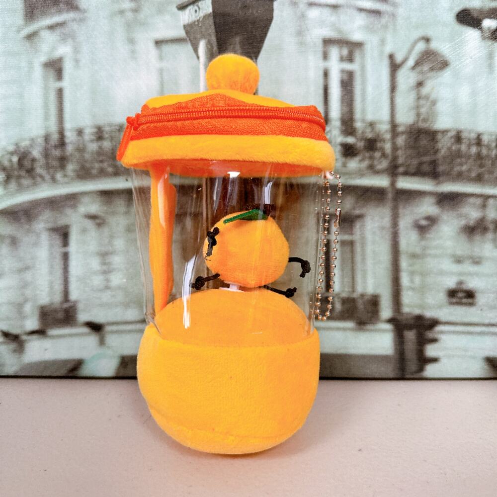 Orange Juicer Plush Toy PullāToāRelax Stress Relief Fidget Collectible